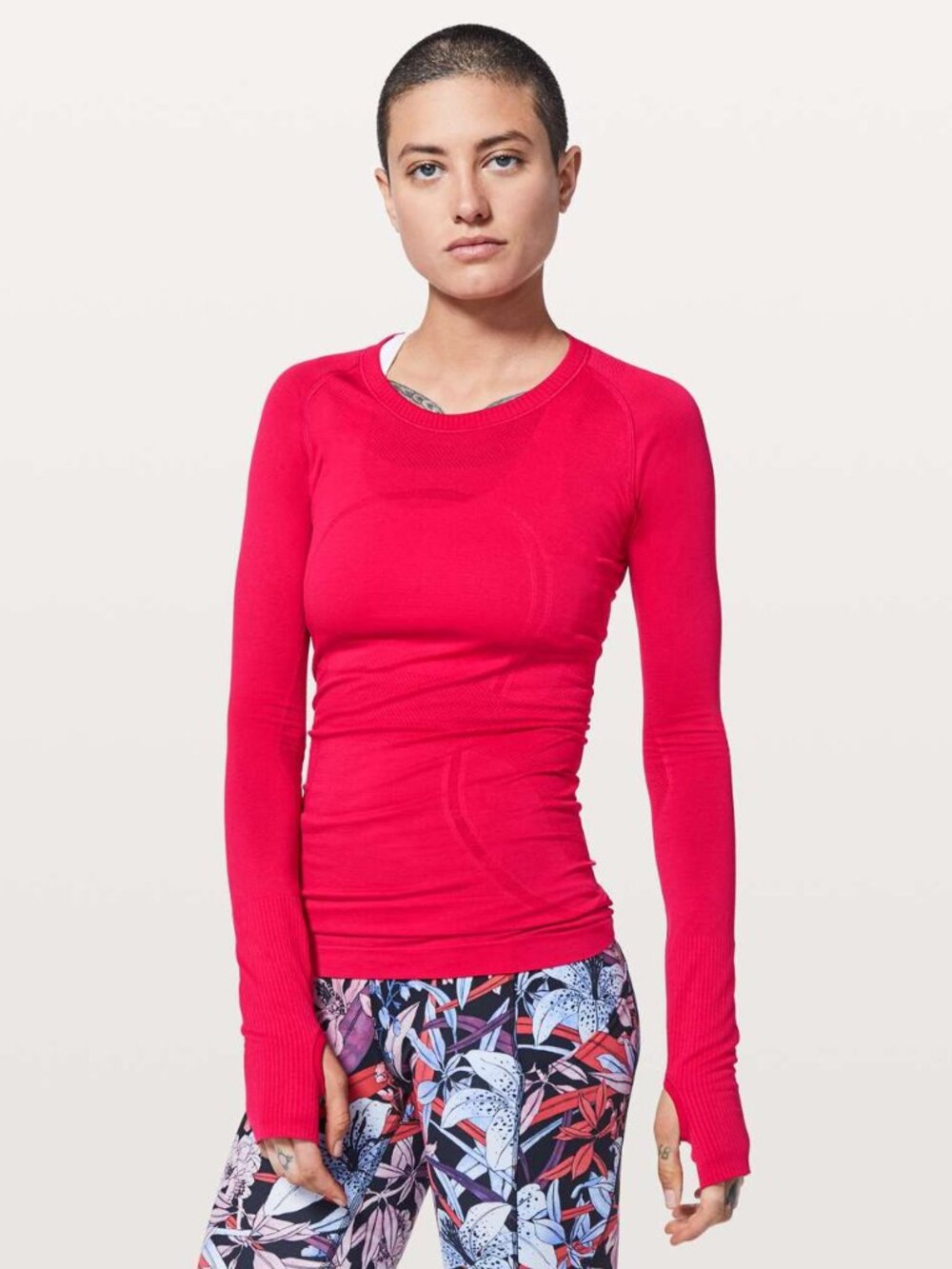 Lululemon Women's Swiftly Tech Long Sleeve Crew - Flamenco Red